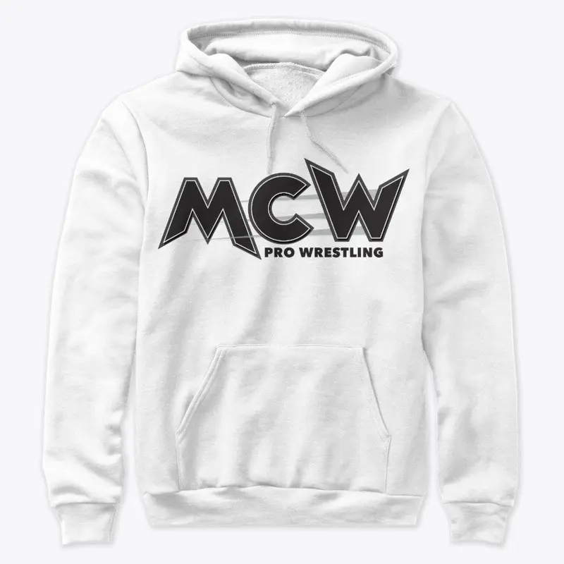 MCW Pull Over Hoodie-White 